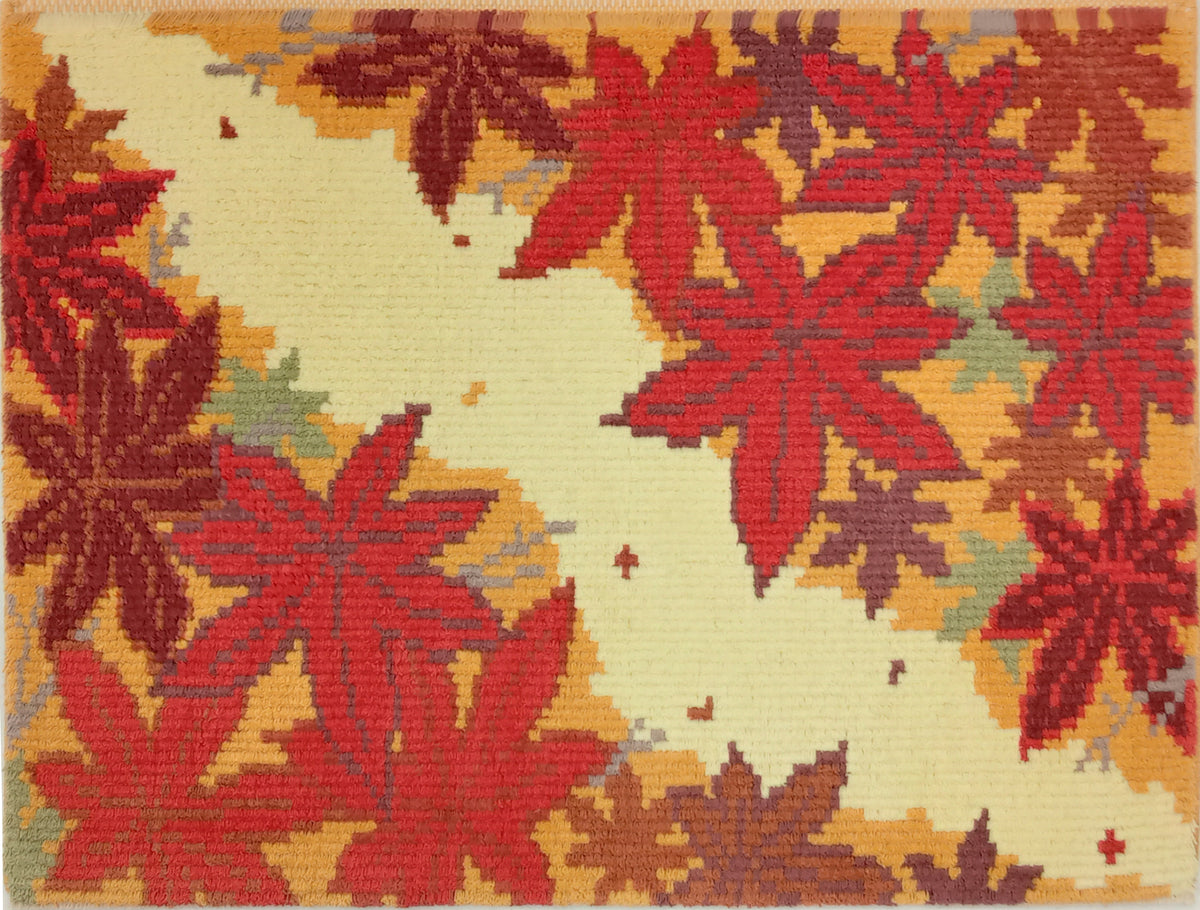 四季のめぐり 紅葉「Shikinomeguri Momiji」 – 本家鍋島緞通