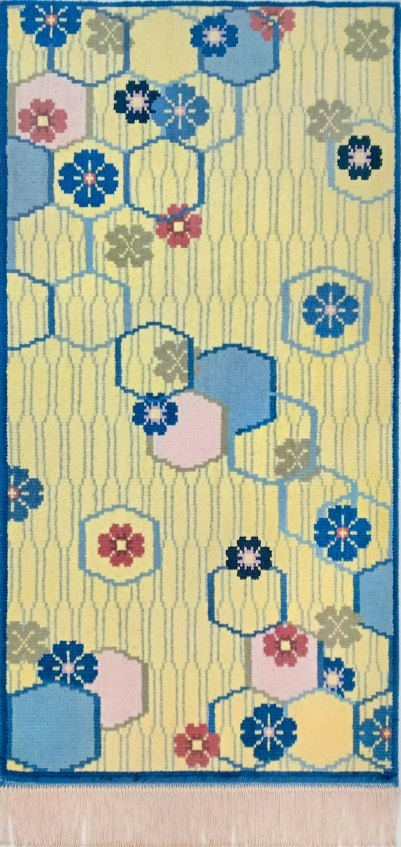 第58回西部伝統工芸展 四代目入選作品　亀甲花菱菜花雨「kikkohanabisisaikau」